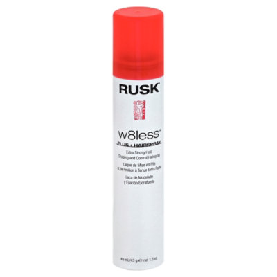 RUSK Designer Collection W8less Plus Hairspray Shaping and Control Extra Strong Hold - 1.5 Oz - Image 1