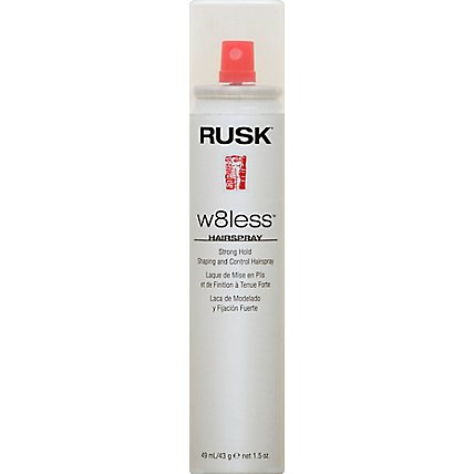 RUSK Designer Collection W8less Plus Hairspray Shaping and Control Strong Hold - 1.5 Oz - Image 2