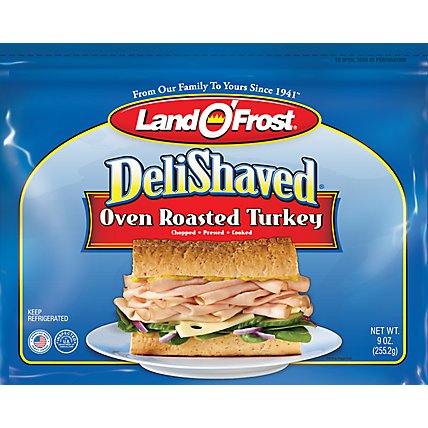 Land O Frost Deli Shaved Oven Roasted Turkey - 9 Oz - Image 1