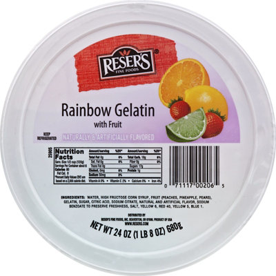 Resers Rainbow Gelatin - 24 Oz