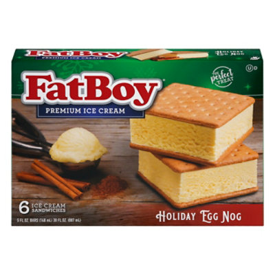 FatBoy Egg Nog  Ice Cream Sandwich - 6 Count - Image 3