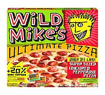 Wild Mikes Ultimate Pizza Super Sized Uncured Pepperoni Frozen - 36.58 Oz