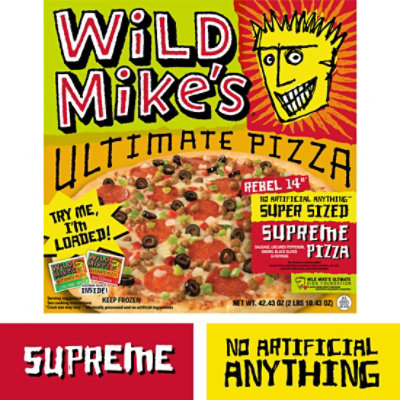Wild Mike's Ultimate Super Size Supreme Frozen Pizza - 42.43 Oz