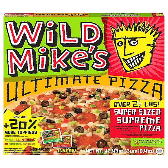Wild Mikes Ultimate Pizza Super Sized Supreme Frozen - 38.8