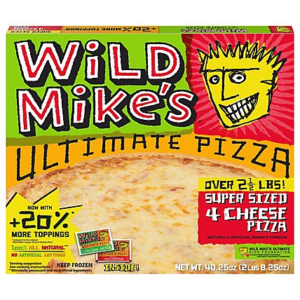 Wild Mikes Ultimate Pizza Super Sized 4 Cheese Frozen - 36.3 Oz - Image 3