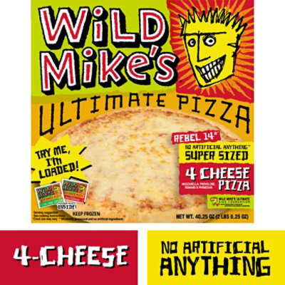 Wild Mike's Ultimate Super Size 4-Cheese Frozen Pizza - 40.25 oz - Image 1