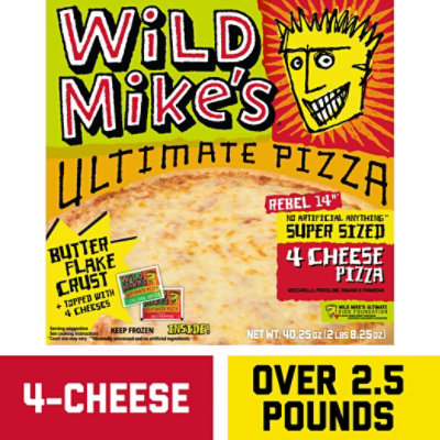 Wild Mikes Ultimate Pizza Super Sized 4 Cheese Frozen - 36.3 Oz