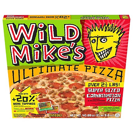 Wild Mikes Pizza Ultimate Combination Super Sized Frozen - 37.67 Oz - Image 3