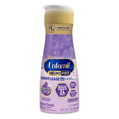 Enfamil Gentlease Infant Formula Milk-Based with Iron Ready to Use Through 12 Months - 32 Fl. Oz. - Image 1