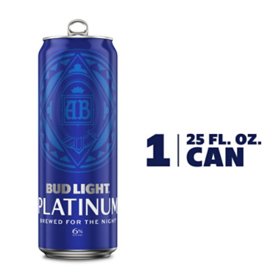 Bud Light Platinum Beer Can - 25 Fl. Oz. - Image 1