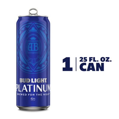 Bud Light Platinum Beer Can - 25 Fl. Oz.