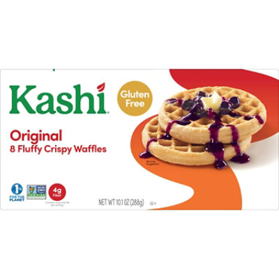 Kashi Vegan and Gluten Free Fluffy Crispy Frozen Original Waffles 8 Count - 10.1 Oz - Image 5