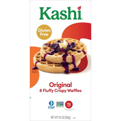 Kashi Vegan and Gluten Free Fluffy Crispy Frozen Original Waffles 8 Count - 10.1 Oz - Image 6
