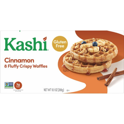 Kashi Frozen Waffles Cinnamon Vegan and Gluten Free 8 Count - 10.1 Oz - Image 4