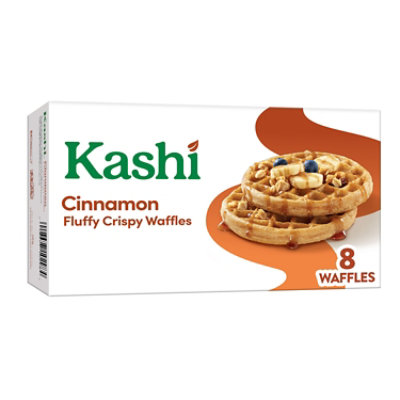 Kashi Frozen Waffles Cinnamon Vegan and Gluten Free 8 Count - 10.1 Oz - Image 1
