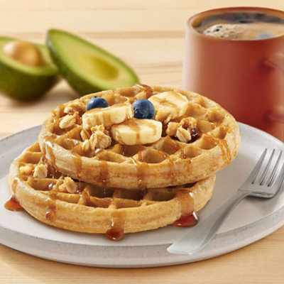 Kashi Frozen Waffles Cinnamon Vegan and Gluten Free 8 Count - 10.1 Oz - Image 2