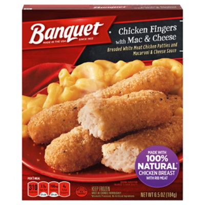 Banquet Meal Chicken Fingers with Mac & Cheese - 6.5 Oz