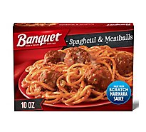 Banquet Classic Spaghetti And Meatballs Frozen Single Serve Meal - 10 Oz