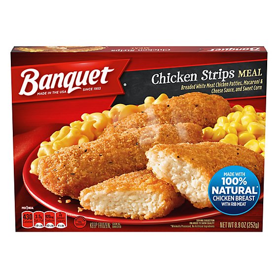 Banquet Chicken Strips Frozen Meal - 8.9 Oz