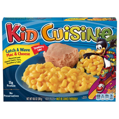 Kid Cuisine Catch A Wave Macaroni And Cheese Sauce Corn & Strawberry Cake Frozen Meal - 6 Oz - Image 1