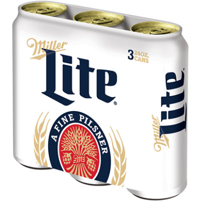 Miller Lite American Style Light Lager Beer 4.2% ABV Cans - 3-24 Fl. Oz. - Image 1