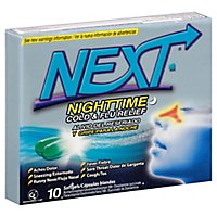 Next Nighttime Cold & Flu Relief Softgels - 10 Count - Image 1