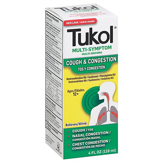 Tukol Multi Symptom Cold Extra Stength Adult - 4 Fl. Oz.