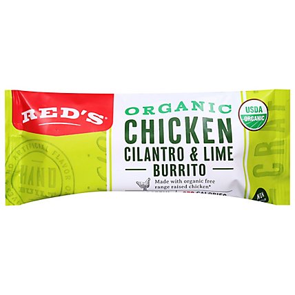 Reds Organic Chicken Cilantro Lime Burrito - 4.5 Oz - Image 2