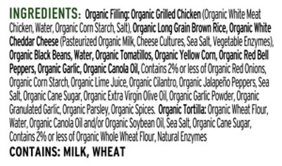 Reds Organic Chicken Cilantro Lime Burrito - 4.5 Oz - Image 6
