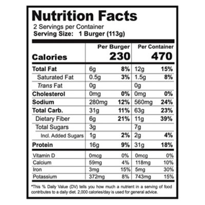 Sweet Earth Santa Fe Veggie Burger - 8 Oz - Image 3