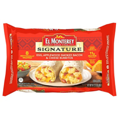 El Monterey Signature Egg Bacon & Cheese Breakfast Burritos - 8 Count - Image 5