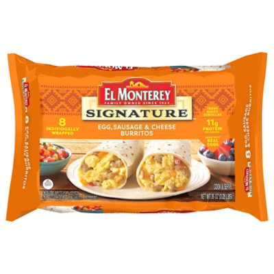 El Monterey Signature Egg Sausage & Cheese Breakfast Burritos - 8 Count - Image 4