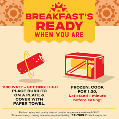 El Monterey Signature Egg Sausage & Cheese Breakfast Burritos - 8 Count - Image 7