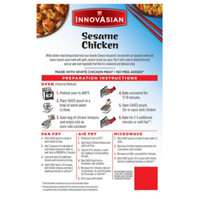 InnovAsian Cuisine Chicken Sesame - 18 Oz - Image 7