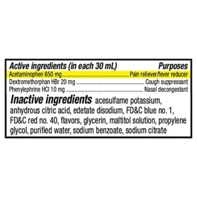 Theraflu ExpressMax Severe Cold & Cough Pain Reliever/ Fever Reducer Daytime Berry - 8.3 Fl. Oz. - Image 4