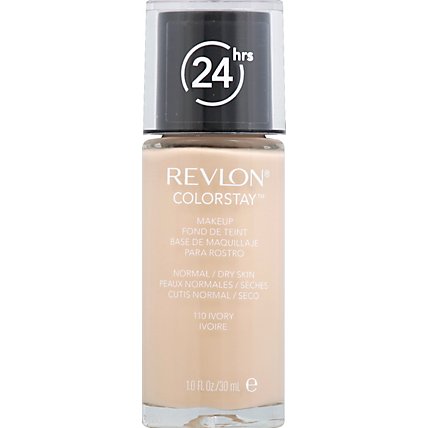 Revlon ColorStay Makeup 24 Hrs Normal/Dry Skin Ivory 110 - 1 Fl. Oz. - Image 2