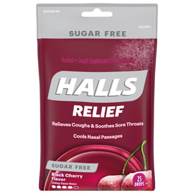 Halls Menthol Black Cherry Sugar Free - 25 Piece - Image 3