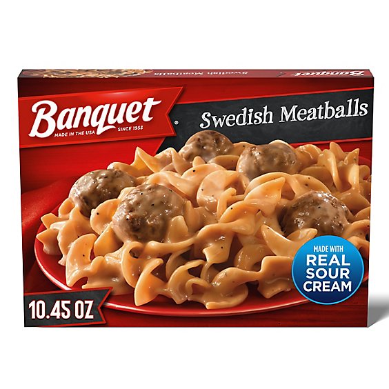 Banquet Swedish Meatballs Frozen Meal - 10.45 Oz