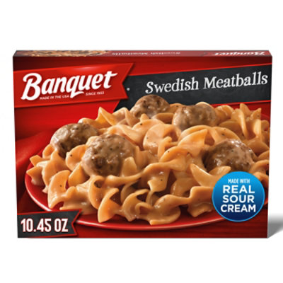 Banquet Swedish Meatballs Frozen Meal - 10.45 Oz - Image 1