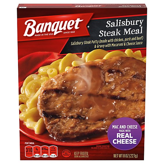 Banquet Meal Salisbury Steak - 8 Oz