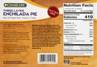 Cedar Lane Enchilada Pie Three Layer Gluten Free - 11 Oz - Image 6