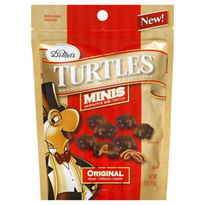 DeMets Turtles Caramel Nut Clusters Minis Unwrapped Mini Original - 5 Oz