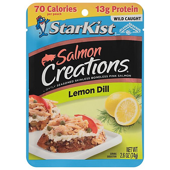 StarKist Salmon Creations Salmon Skinless Boneless Lemon Dill - 2.6 Oz