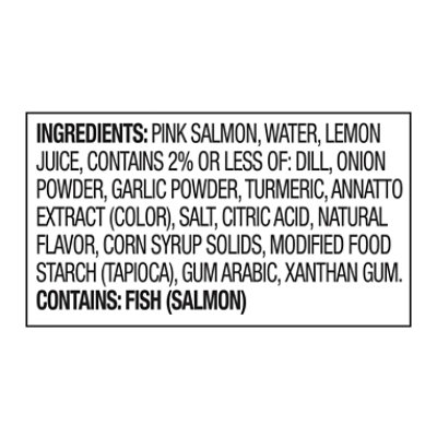 StarKist Salmon Creations Salmon Skinless Boneless Lemon Dill - 2.6 Oz - Image 4