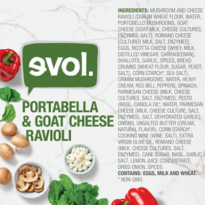 Evol Frozen Meal Ravioli Portabella & Goat Cheese - 8.75 Oz - Image 4