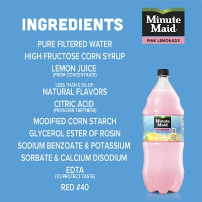Minute Maid Juice Lemonade Pink - 2 Liter - Image 5