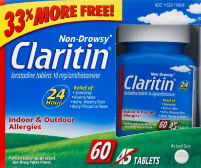 Claritin Allergy Tablets 24 Hour - 45 Count - Image 2