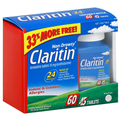 Claritin Allergy Tablets 24 Hour - 45 Count - Image 1