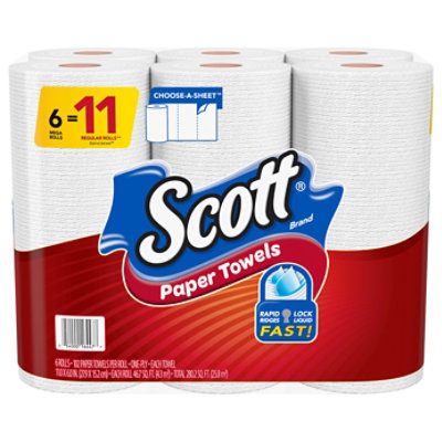 Scott Paper Towels Choose A Sheet Mega Rolls - 6 Roll - Image 4