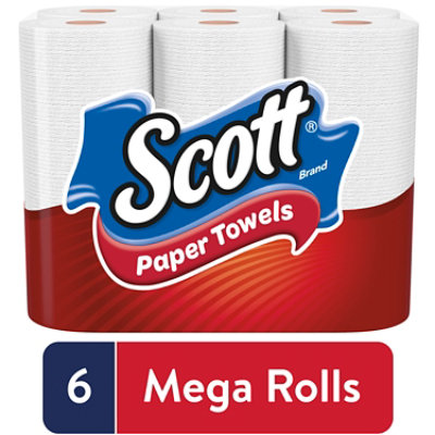 Scott Paper Towels Choose A Sheet Mega Rolls - 6 Roll - Image 1